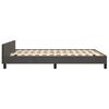 vidaXL Bettgestell ohne Matratze Dunkelgrau 140x200 cm Samt
