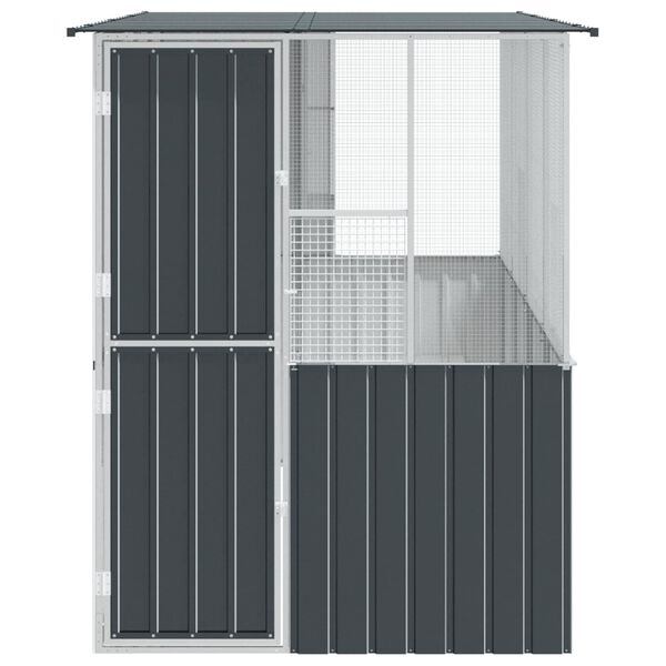 vidaXL Vogelk&auml;fig Anthrazit 165 x 318 x 200 cm Verzinkter Stahl