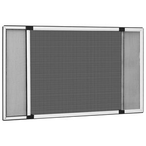 vidaXL Ausziehbarer Insektenschutz f&uuml;r Fenster Wei&szlig; (75-143)x50 cm