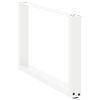 vidaXL Couchtischbeine U-Form 2 Stk. Wei&szlig; 60x(42-43) cm Stahl