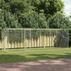 vidaXL Hundek&auml;fig Silber 600 x 200 x 200 cm Verzinkter Stahl