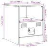 vidaXL Nachttisch Anthrazit 34,5x39x44 cm Stahl