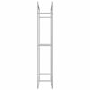 vidaXL Brennholzregal 80x28x154 cm Edelstahl
