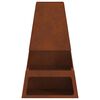 vidaXL Feuerstelle Braun 60 x 35 x 100 cm Wetterfeststahl