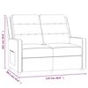 vidaXL 2-Sitzer Massagesessel Creme Stoff