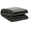 vidaXL Poolabdeckung Schwarz 488&times;244 cm PE