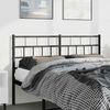 vidaXL Kopfteil Metall Schwarz 150 cm