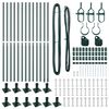 vidaXL Zaunpfosten 13 pcs Gr&uuml;n Stahl