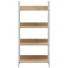 vidaXL B&uuml;cherregal 4 Regalb&ouml;den Eiche 60&times;27,6&times;124,5 cm Holzwerkstoff