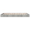 vidaXL Bettgestell Betongrau 120x200 cm Holzwerkstoff
