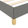 vidaXL Bettgestell ohne Matratze Dunkelgrau 120x190 cm Stoff
