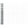vidaXL Zaun mit Pfosten Silber 1,2 x 25 m Stahl