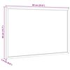 vidaXL Magnetisches Whiteboard mit Rahmen aus massivem Kiefernholz 60 x 40 cm