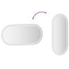 vidaXL LED-Badspiegel 80x35 cm Oval