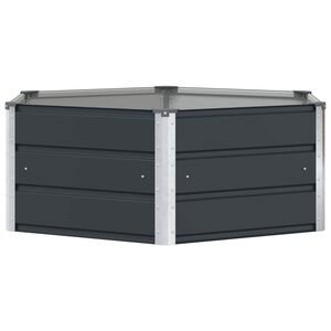 vidaXL Pflanzk&uuml;bel Anthrazit 129 x 129 x 45 cm Stahl
