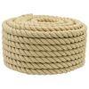 vidaXL Bootsseil 18 mm 50 m Natur