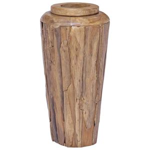 vidaXL Deko-Vase 40 x 80 cm Massivholz Teak