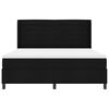 vidaXL Boxspringbett mit Matratze Schwarz 180 x 200 cm Stoff