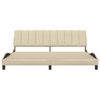 vidaXL Bettgestell ohne Matratze "Hanko" Creme 200x200 cm Stoff