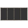 vidaXL Garten Essgruppe 9 pcs Hellgrau Poly-Rattan