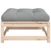 vidaXL Gartenhocker mit Kissen Massivholz Kiefer