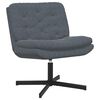 vidaXL Drehender Entspannungsstuhl Dunkelgrau 63 x 75 x 76 cm Samt