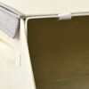 vidaXL Aufbewahrungsboxen mit Deckeln 2Stk. Stapelbar Stoff Grau Creme