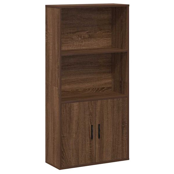 vidaXL B&uuml;cherregal Braun Eichen-Optik 60x24x120 cm Holzwerkstoff