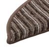 vidaXL Selbstklebende Treppenschoner 15 pcs Braun 56 x 17 x 3 cm