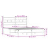 vidaXL Bettgestell ohne Matratze Sonoma-Eiche 160x200 cm Holzwerkstoff