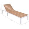 vidaXL Sonnenliege Aluminium und WPC Braun