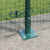 vidaXL Zaunpfosten Gr&uuml;n 25 x 1,2 m (25 x 25 mm Netz) Stahl und PVC