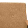 vidaXL Sessel Beige 59 x 75 x 78 cm Lockiger woll&auml;hnlicher Stoff