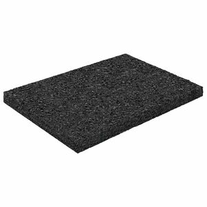 vidaXL Gummigranulat-Patiopad Schwarz 6 x 9 x 0,6 cm Gummi