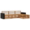 vidaXL Outdoor-Sofagarnitur 4 stk. Natur Massivholz Akazie