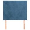 vidaXL Kopfteil Dunkelblau 80x5x118/128 cm Samt