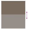 vidaXL Verdunkelungsrollo Kaffeebraun 130x175 cm Stoffbreite 126,6 cm