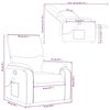 vidaXL Massagesessel Creme Kunstleder