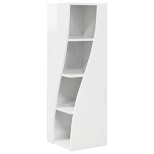 vidaXL Eckschrank 32x32x102cm Holzwerkstoff Hochglanz Wei&szlig;