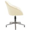vidaXL Esszimmerst&uuml;hle 2 Stk. Drehbar Creme Stoff