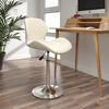 vidaXL Barhocker Creme Samt