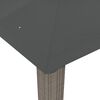 vidaXL Pavillon mit Doppeldach Anthrazit 3,94x2,96 m Stahl