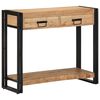 vidaXL Konsolentisch mit Regal Braun 90 x 33 x 75 cm Massivholz Akazie