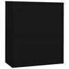 vidaXL B&uuml;roschrank Schwarz 90x40x105 cm Stahl