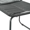 vidaXL 3-tlg. Garten-Essgruppe PVC Rattan Schwarz und Braun
