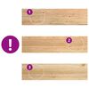 vidaXL Treppenstufen 8 Stk. Unbehandelt 100x25x2 cm Massivholz Eiche