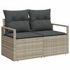 vidaXL Gartensofa-set 8 pcs Hellgrau und Dunkelgrau Poly-Rattan
