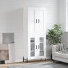 vidaXL Highboard Wei&szlig; 69,5x34x180 cm Holzwerkstoff