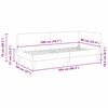 vidaXL Eckbettgestell Dunkelgrau 90 cm x 200 cm SamtundSperrholz