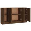 vidaXL Sideboards 3 Stk. Braun Eichen-Optik Holzwerkstoff
